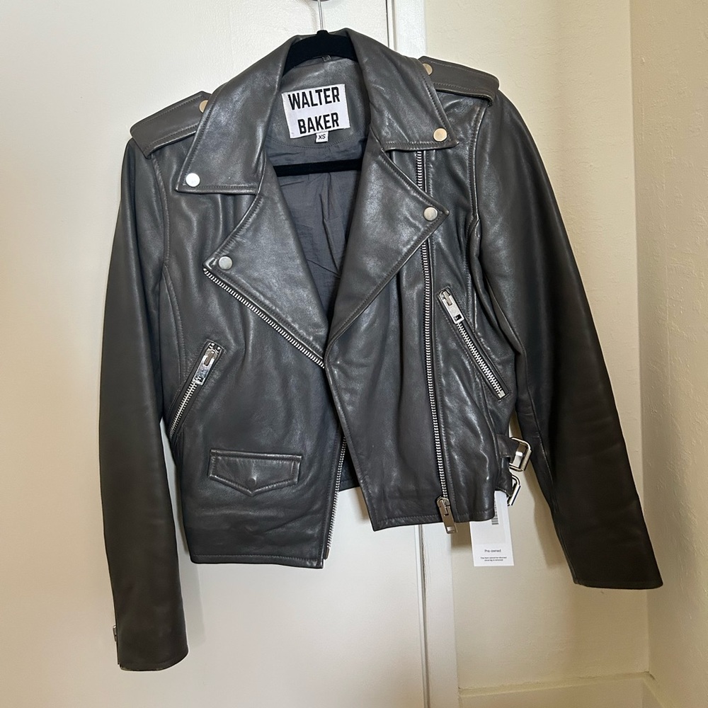 Walter Baker 100% Lamb Leather Moto Jacket